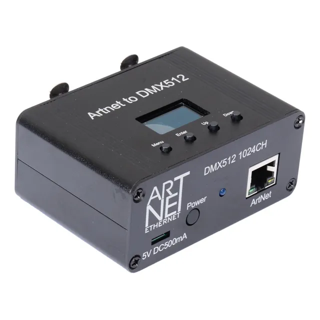 Interfaz De Controlador De Iluminación Ethernet Artnet Dmx 5