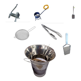 Cazo Chico De #50 Acero Y Accesorios Kit De Papas Cazo Chico De #50 Acero Y Accesorios Kit De Papas