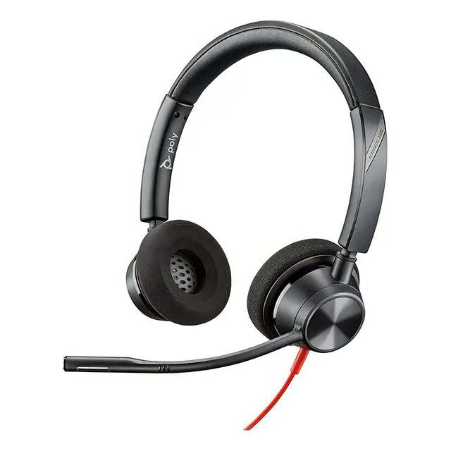 Poly - Plantronics Auricular Blackwire 3320 Usb Home Office Color Negro