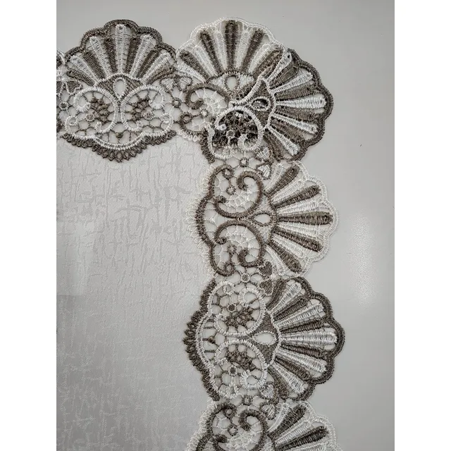 Toalha De Bandeja Com 2 Toalhas De Guipir Luxo 35 X 40 Cm
