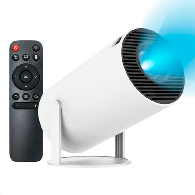 Smart Projetor Hy300 Mini Projetor Suporta 4k Portátil Branco Smart Projetor Hy300 Mini Projetor Suporta 4k Portátil Branco