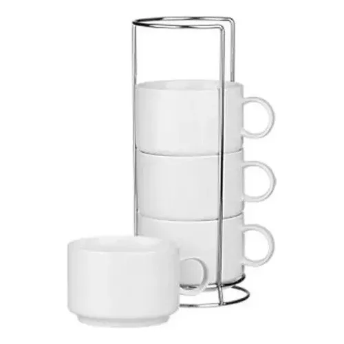 Tazas Apilables Con Base Metal Para Sublimación 6 Onzas Lpk