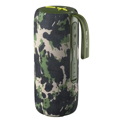Parlante Inalambrico Foxbox Warp Crux Camuflado 20w Verde