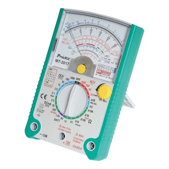 Multimetro Analogico Tester Proskit Mt2017 Profesional Lujo