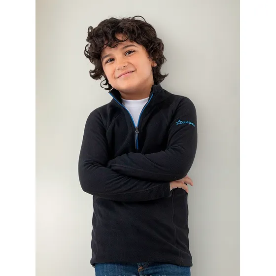 Buzo Polar Micropolar Alaska Castor Medio Cierre - Niños