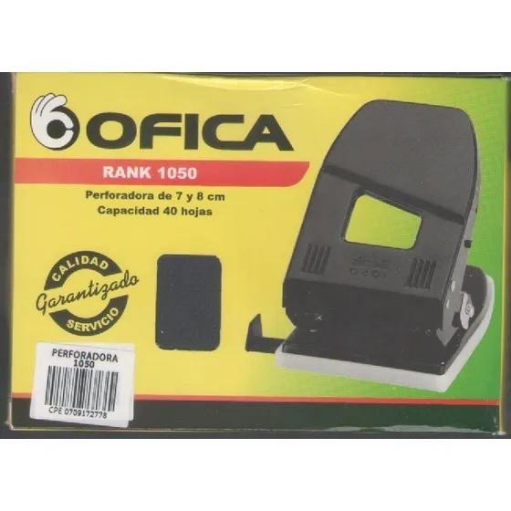 Perforador De 2 Huecos  Marca Ofica 1050 Capacidad 40 Hojas