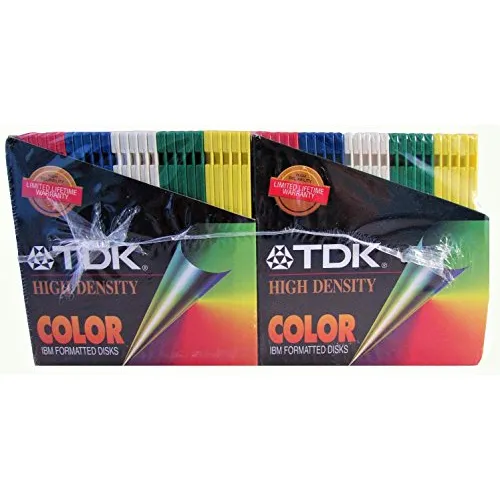 Disquetes De Alta Densidad Tdk Color Ibm Formateados, 50