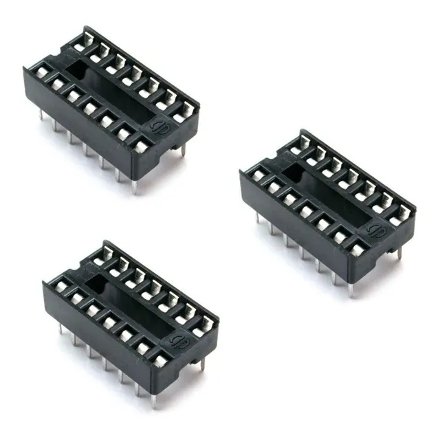 Pack X3 Zocalo Dip14 Ic Socket Dip 14 2x7 Arduino Nubbeo
