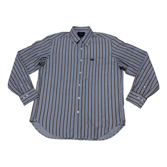 Bonita Camisa Faconnable. Manga Larga. Algodón. Talla L.