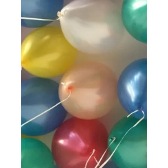 Globos Con Helio Y Cinta  Inflados X 5  Kenseocotillon