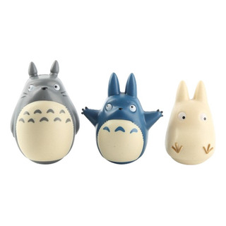 Hayao Miyazaki Totoro Figurita Sobremesa Trompo Vaso 3pcs Hayao Miyazaki Totoro Figurita Sobremesa Trompo Vaso 3pcs
