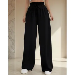 Calça Pantalona Duna Cintura Alta Com Bolso Feminina Calça Pantalona Duna Cintura Alta Com Bolso Feminina