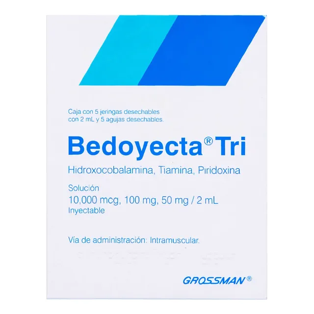 Bedoyecta Tri Solución Inyectable (10.000 Mcg / 100 Mg / 50