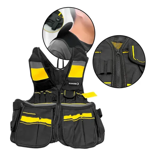 23AW ROTOL ロトル BOMMER VEST Mark2 Bomvink Bom-7702 Colete Porta Ferramentas Ajustável | MercadoLivre