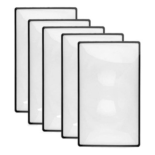 5pz Lupas Leer Full Page Lupa Para Leer Magnifying Glass 4x 5pz Lupas Leer Full Page Lupa Para Leer Magnifying Glass 4x