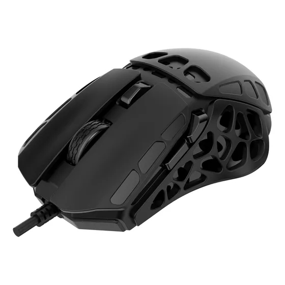 Mouse Gamer Kalkan Draugr 12400dpi Pixart Rgb Chroma