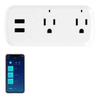 Moyac Inteligente Enchufe Pared Wifi Con Cargador 2 Usb Moyac Inteligente Enchufe Pared Wifi Con Cargador 2 Usb