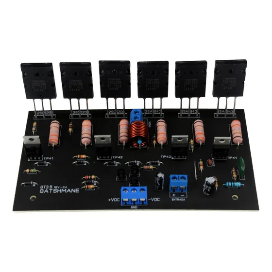 Placa Montada Amplificador Áudio 250w Mono 2sc5200 - 2sa1943
