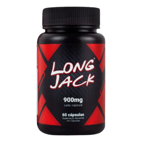 Long Jack sem sabor 60 cápsulas frasco de 900 mg