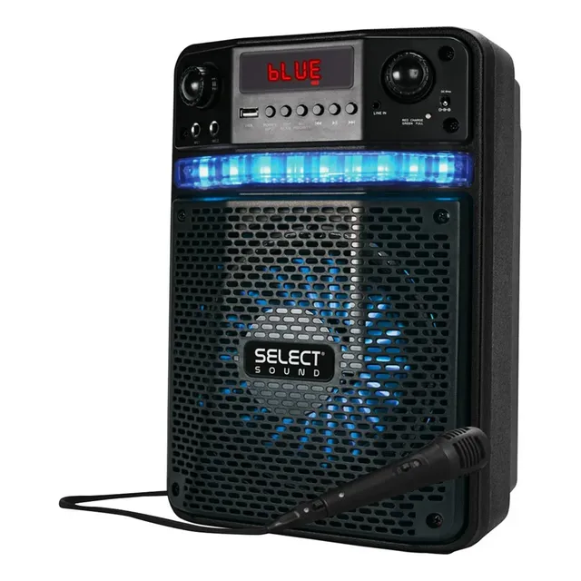 Bafle 6.5 Pulgadas Select Sound Thunder Bt1808 Led Usb Tf 