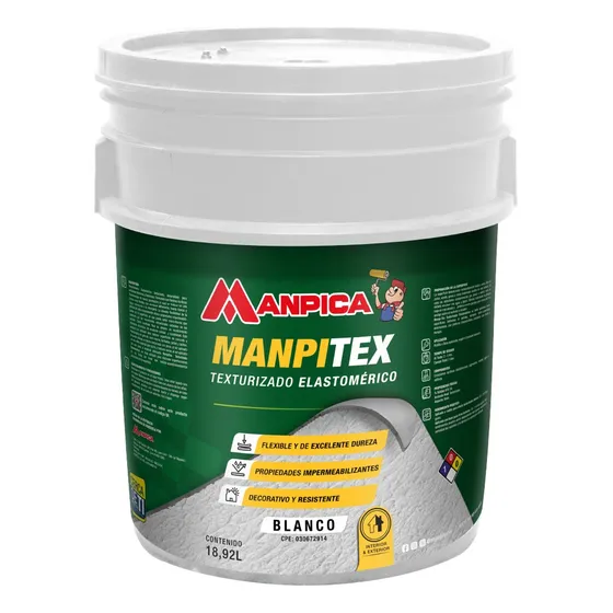 Texturizado Blanco Manpica - Cuñete 5 Galones