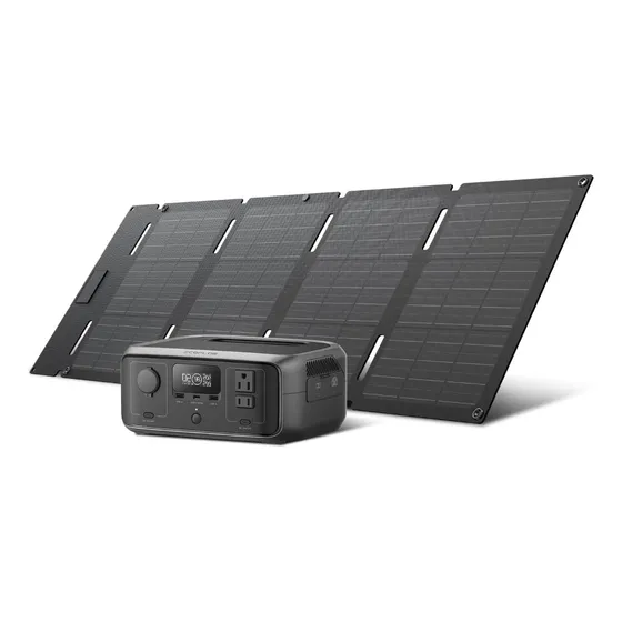 Estacion De Carga Ecoflow River 3, Con Panel Solar De 45w
