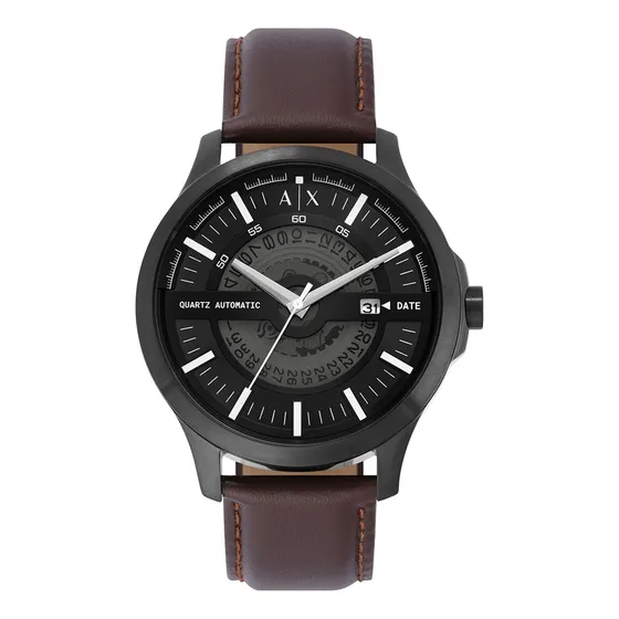 Reloj Caballero Armani Exchange Ax2446 De Piel Marrón