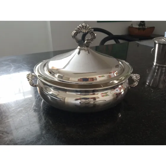 Bandeja De Servir Baño De Plata