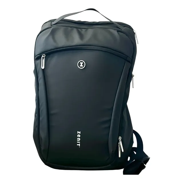 Mochila Alta Gama Modelo Aziel 25 Litros Color Negro Diseño De La Tela Liso