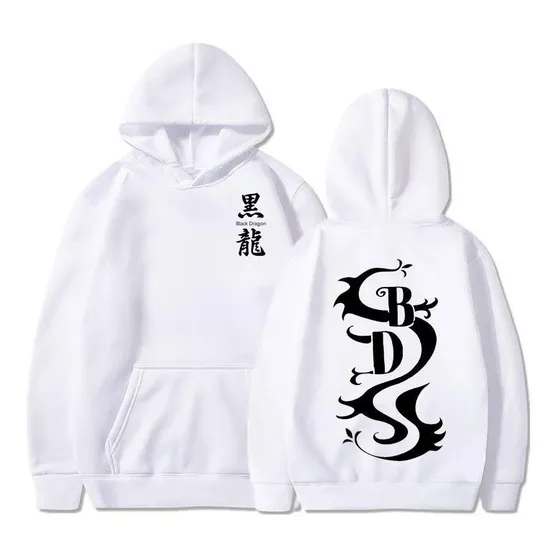 Blusa Moletom Black Dragon Frente Costa Team Valhalla Bolso