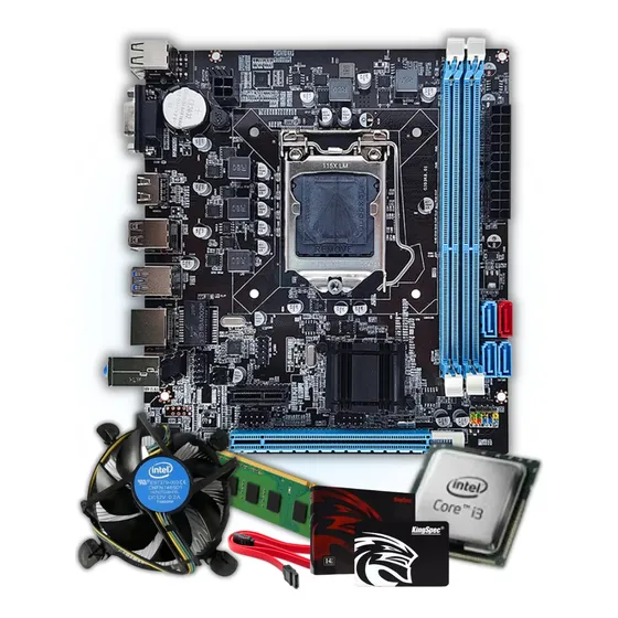 Kit Intel Core I3 7100 + Mb 1151 +  Ram 16gb Ddr4 +ssd 240gb