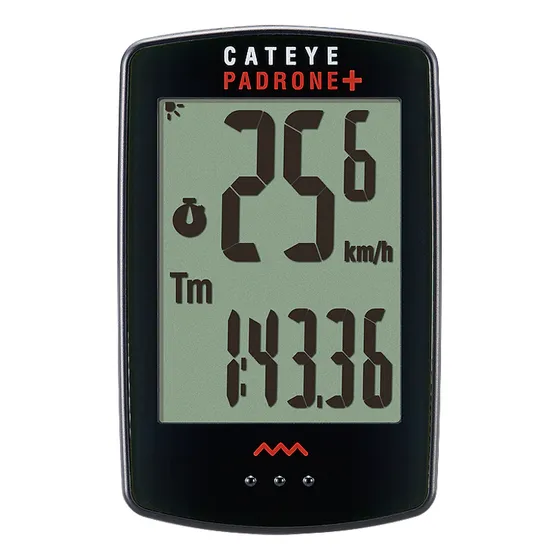 Cateye Ciclocomputador Padrone Plus Luz Pa110 W