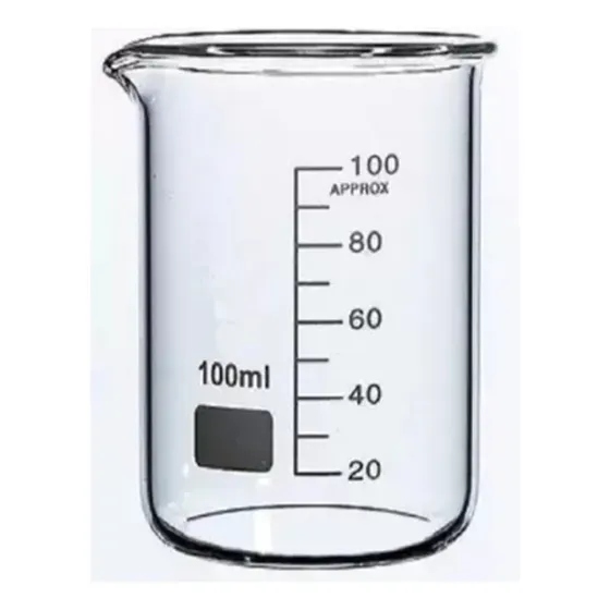 Beaker / Vaso De Precipitado Vidrio 100ml Forma Baja Boro3.3