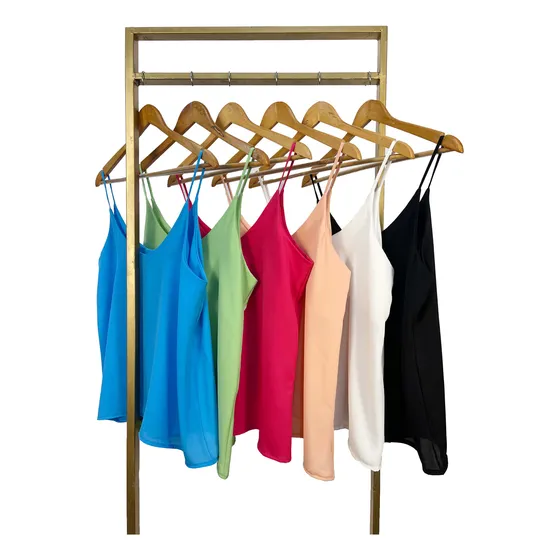 Blusa Mujer Sin Mangas Musculosa Crep Mediana Felizfem