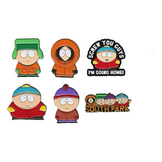 6 Pin Pines Metálico South Park Cartman Stand Kenny Kyle 6 Pin Pines Metálico South Park Cartman Stand Kenny Kyle