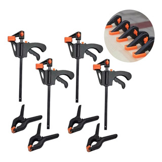8 Pcs Mordaza Regulable De 4in Para Herramientas Carpinteria 8 Pcs Mordaza Regulable De 4in Para Herramientas Carpinteria