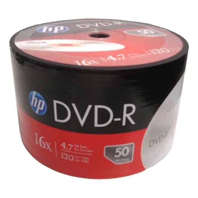 Disco virgen DVD-R HP de 16x por 50 unidades