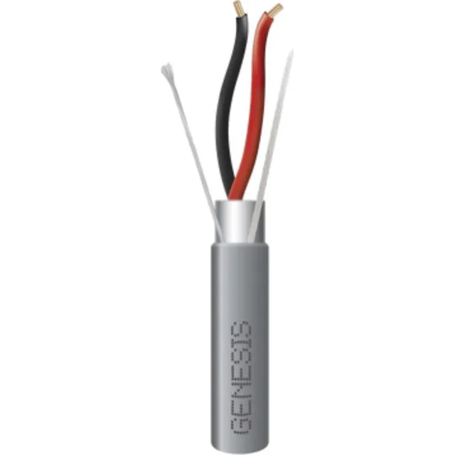Bobina De 305 Metros Cable 2 X 18 Awg Color Gris Blindado