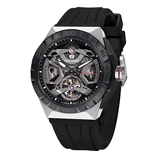 Tsar Bomba Reloj Para Hombres Reloj Esqueleto Httsx