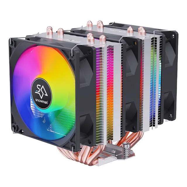 Disipador 3 Ventiladores Cpu Intel/amd Rgb Kid Inst. Pasta