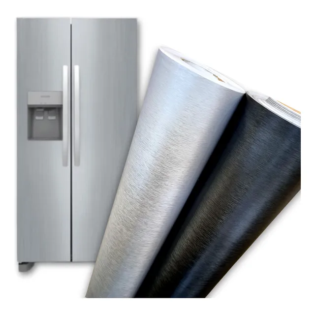 Vinilo Autoadhesivo Cepillado Moldeable Ancho 1.22m Duracal