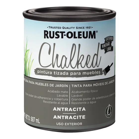 Rust-Oleum Chalked pintura tizada para muebles 887 mL 1 unidad blanco