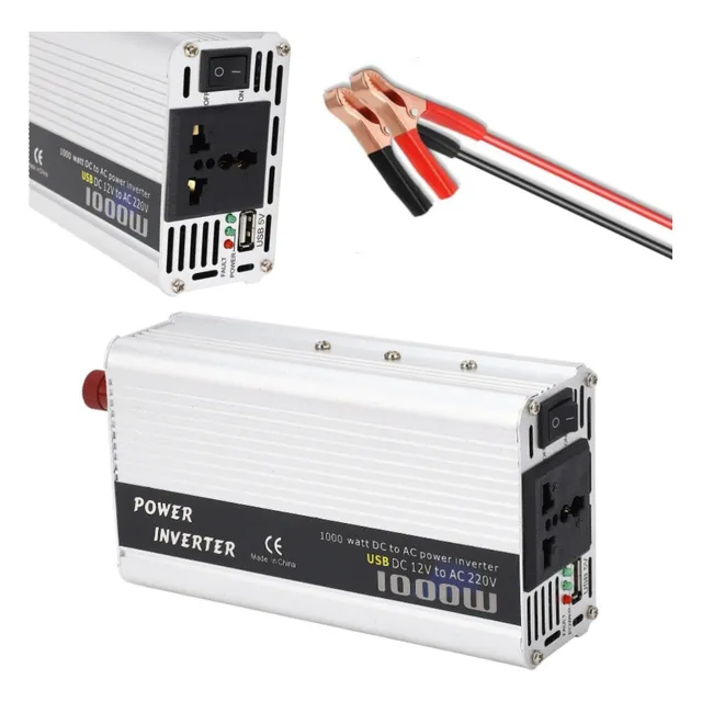 Convertidor De Potencia Inversor Para Auto 1000w Dc12v-a110v