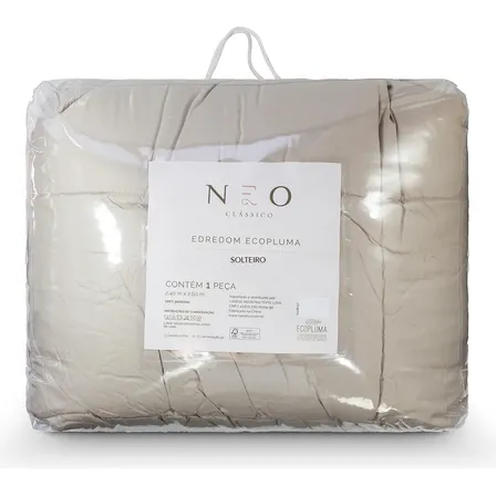 Edredom Ecopluma Solteiro 160 X 240 Bege Camesa