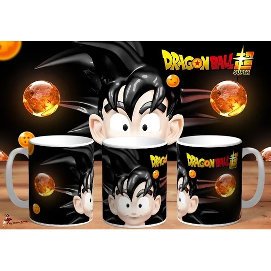 Taza De Ceramica Dragon Ball Goku 3d 4k Art