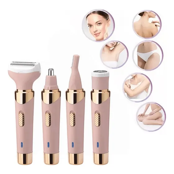 Depiladora Electrica Mujer Rasuradora 4 En 1 Recargable