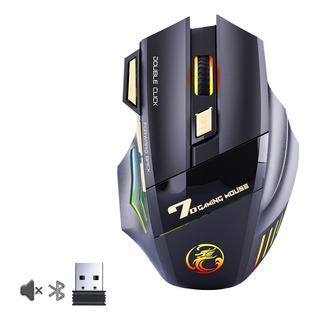 Mouse Gamer 7 Botones Inalámbrico Luz Rgb 3200dpi Recargable Mouse Gamer 7 Botones Inalámbrico Luz Rgb 3200dpi Recargable