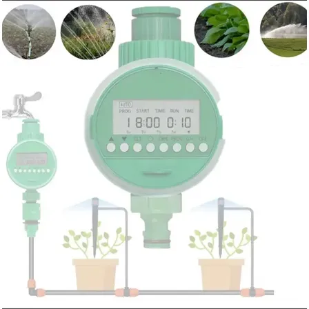 Temporizador Irrigação Automático Para Jardins Torneira Verde