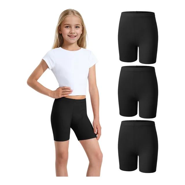 3 Pantalon Corto Bicicleta Para Niña Gimnasia Atletico