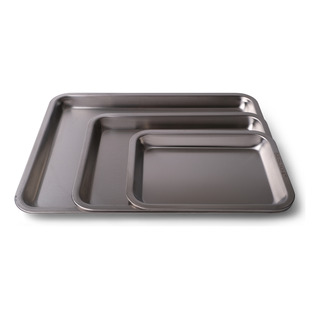 Kit 3 Tabuleiros Rasos Em Aço Inox Deli&co. | Sheet Pan Kit 3 Tabuleiros Rasos Em Aço Inox Deli&co. | Sheet Pan